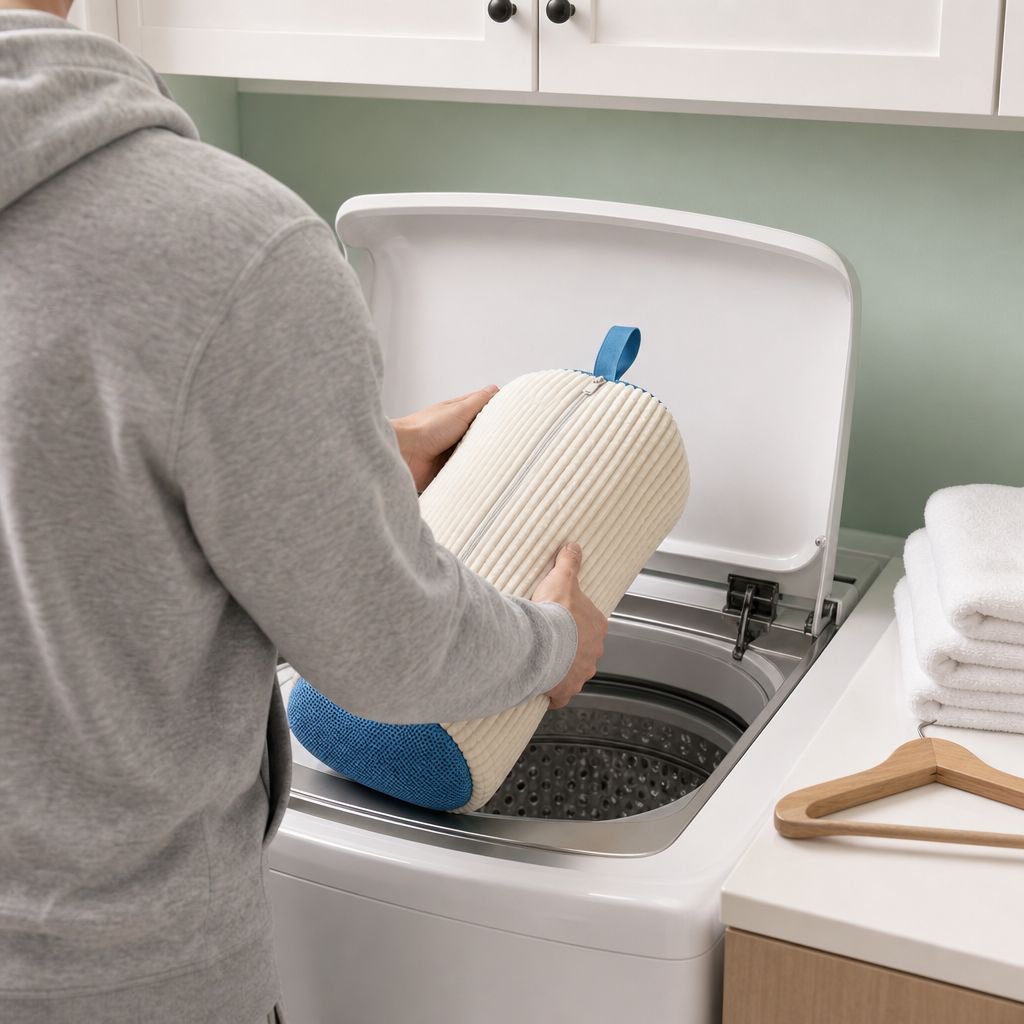 Shoe cleaning bag zipper and anti-deformation brush details