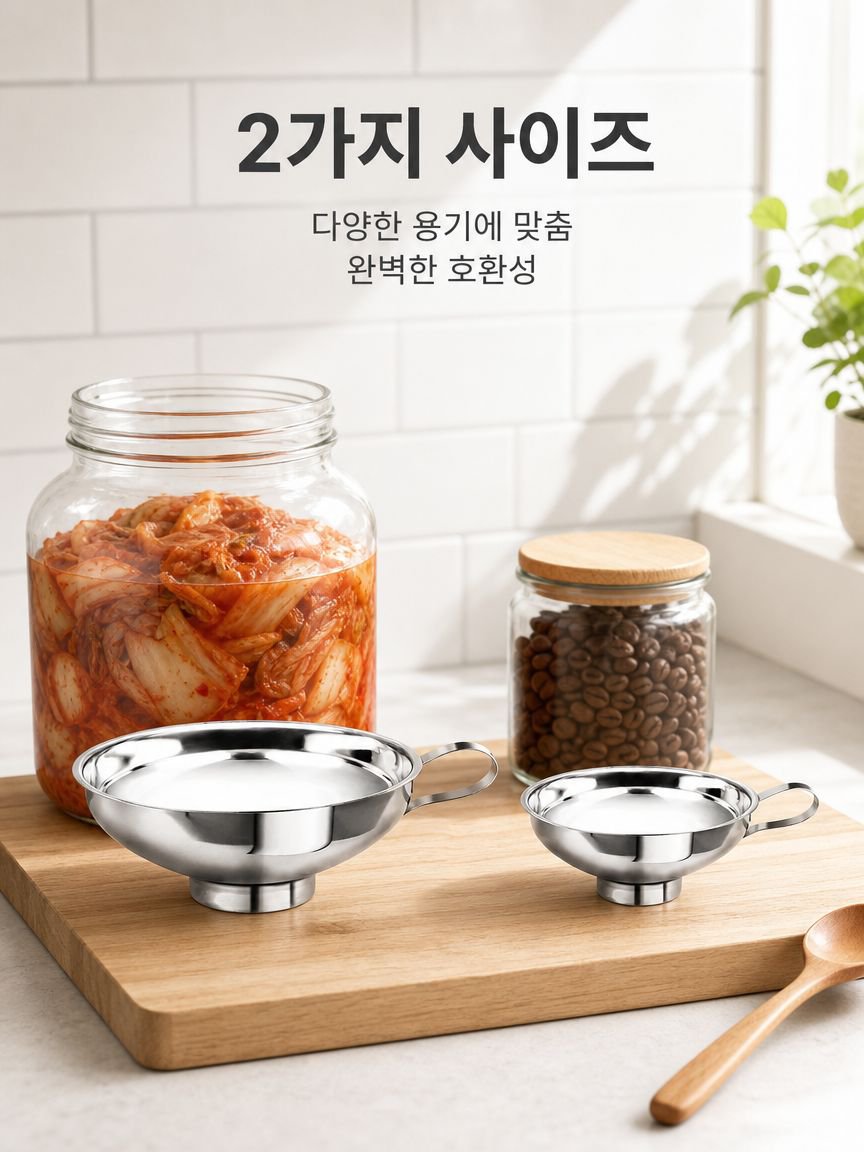 입구가 넓은 분배 깔때기