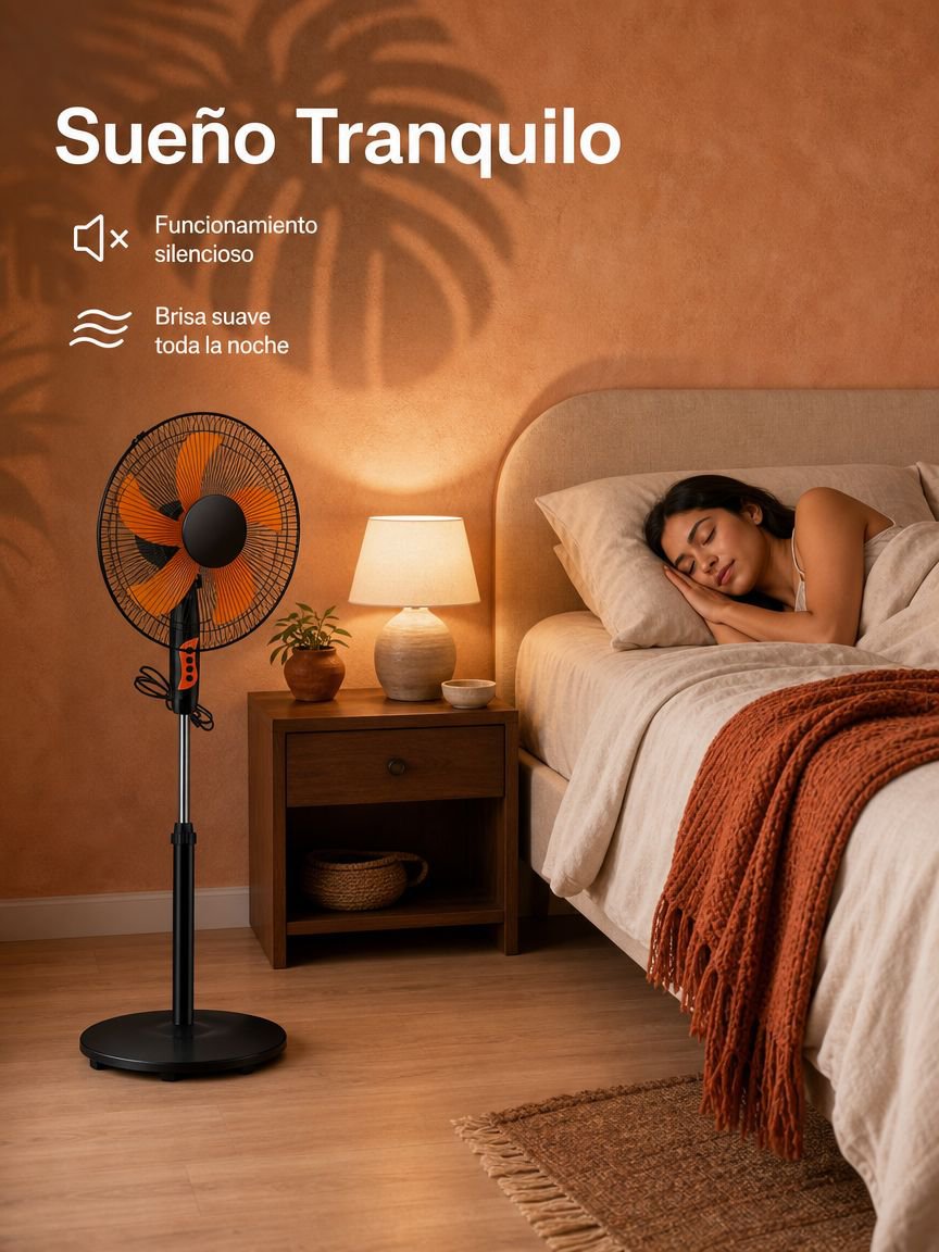 Ventilador oscilante de gran potencia para el hogar