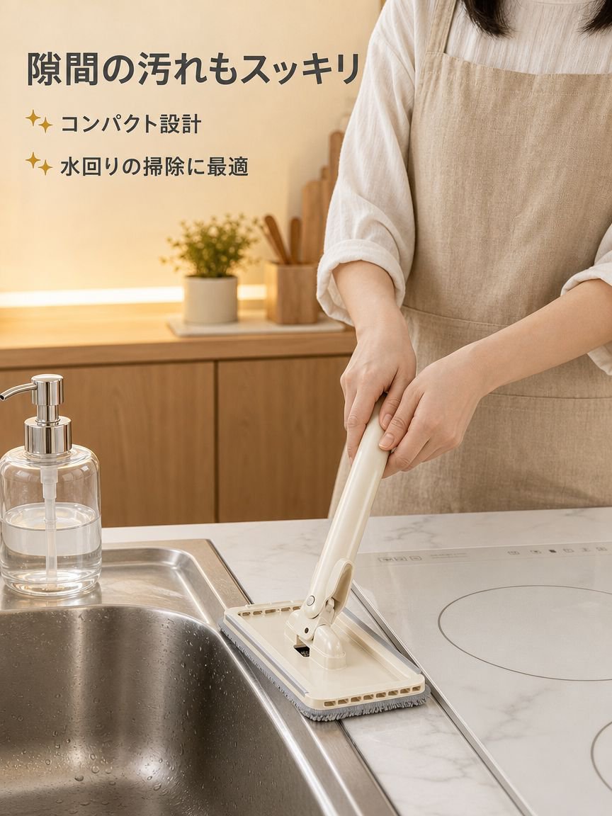 多機能自動布巾クリップミニモップ
