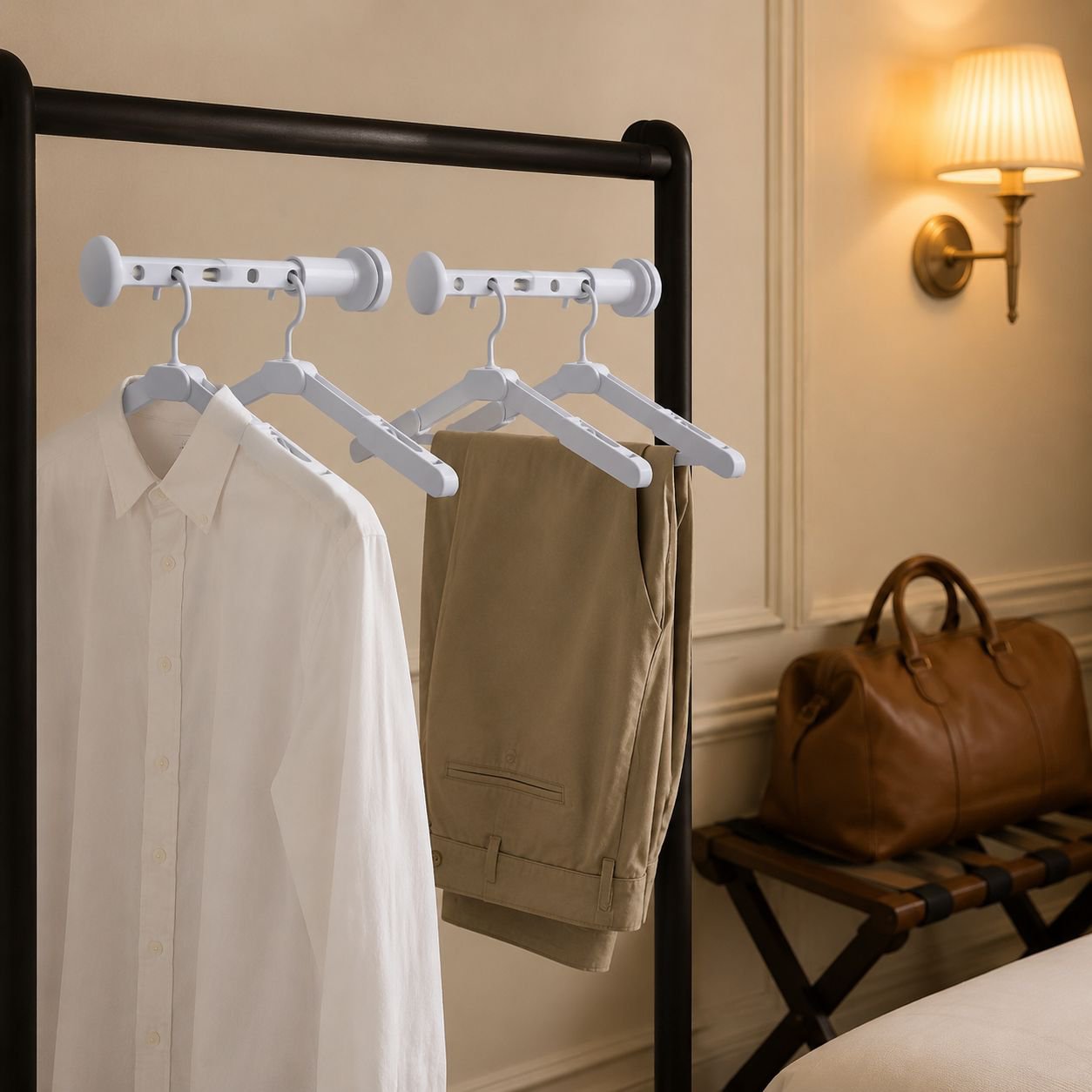 Porte-vêtements portable pour professionnels
