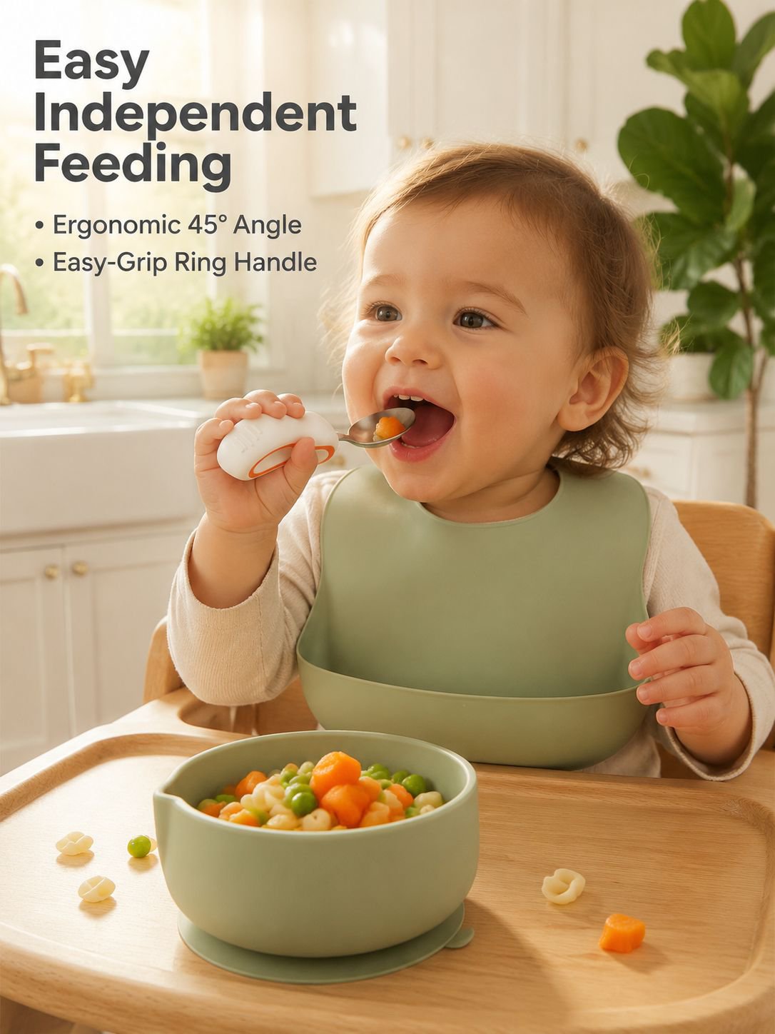 Stainless Steel Bent Spoon for Kids