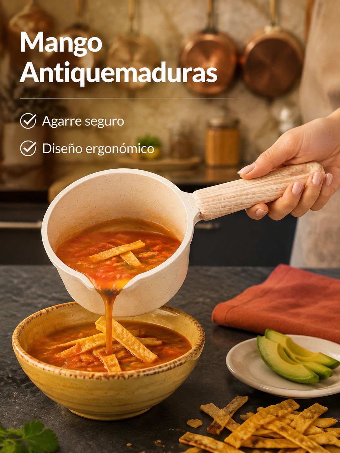 Olla mini multifuncional antiadherente