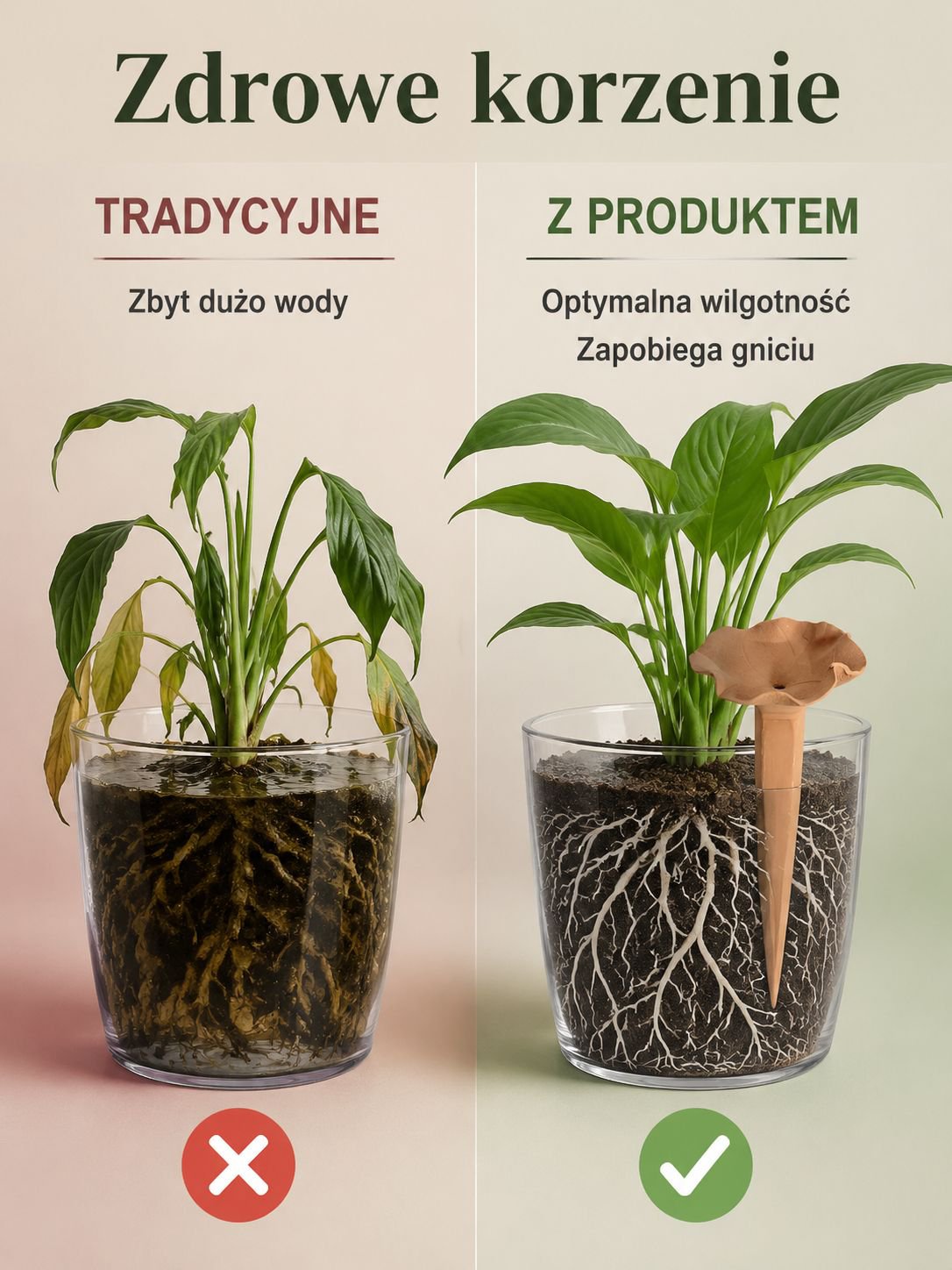 Nawadniacz z terakoty zapewniający optymalne nawodnienie