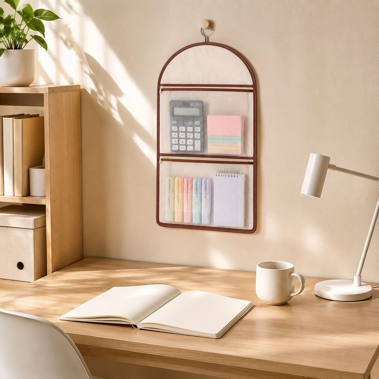 Hanging wardrobe organizer storage bag in closet