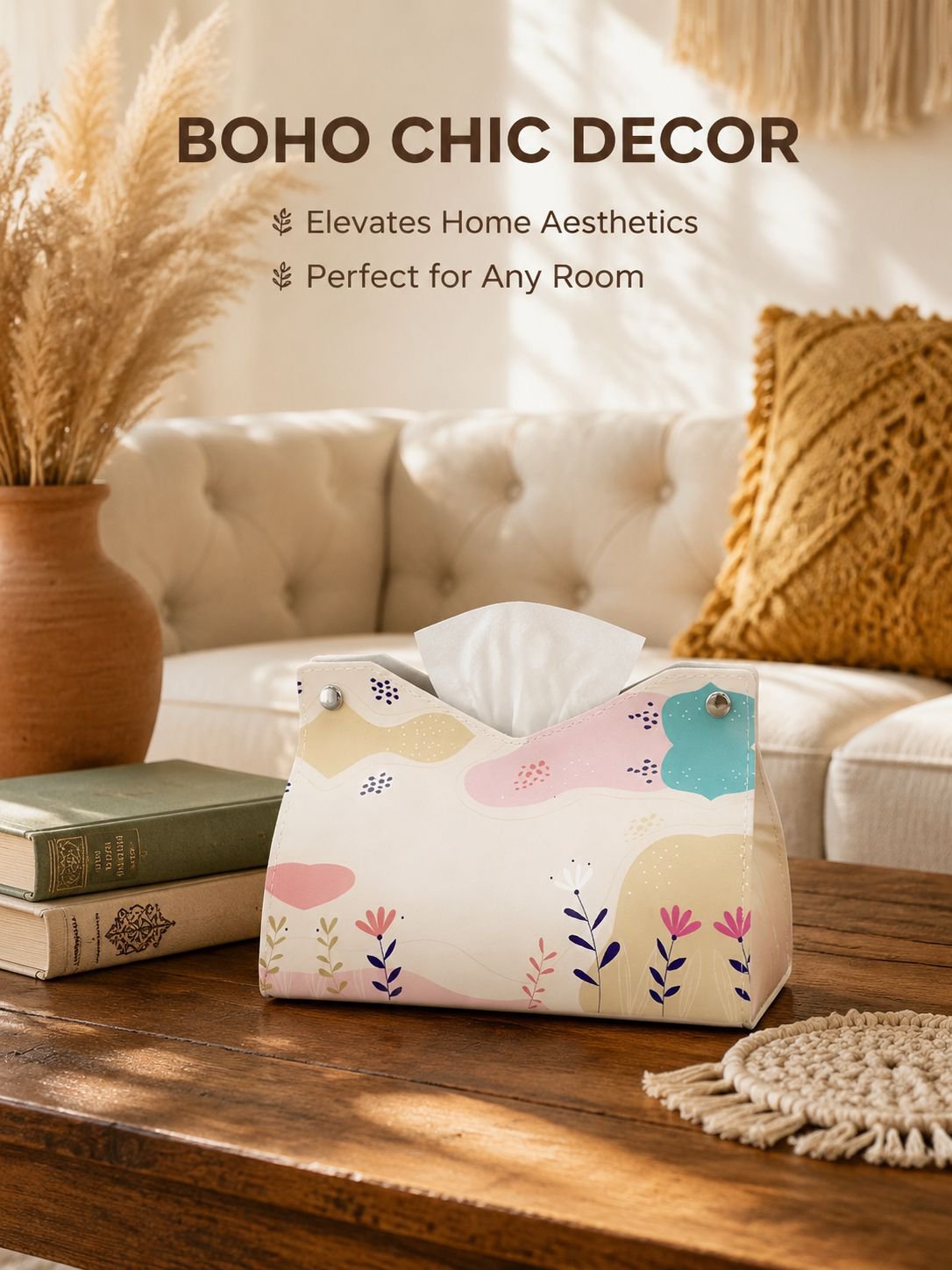 Leather Tissue Box for Home