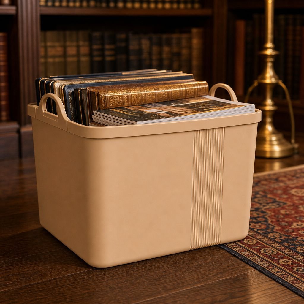 Durable and lightweight PP storage box with secure lid