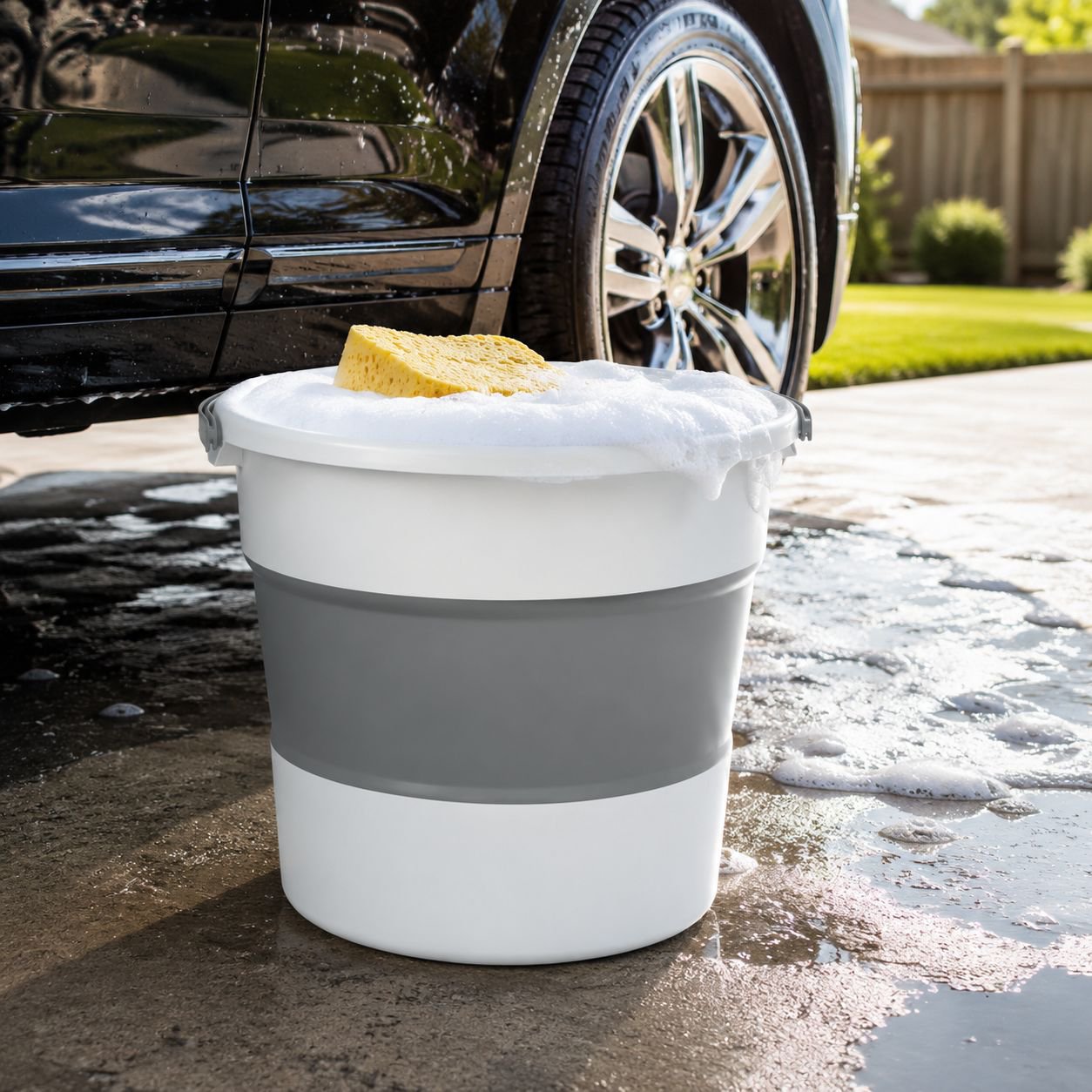 Versatile bucket for cleaning, washing, and outdoor activities
