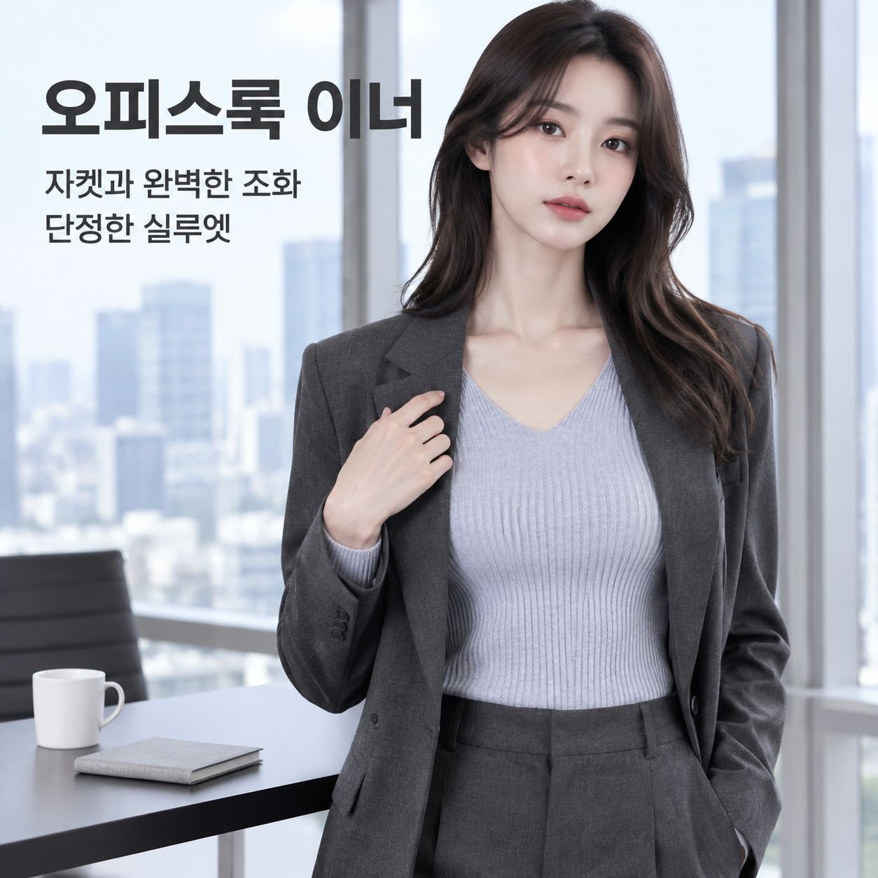 여성용 솔리드 컬러 슬림핏 V넥 풀오버 스웨터