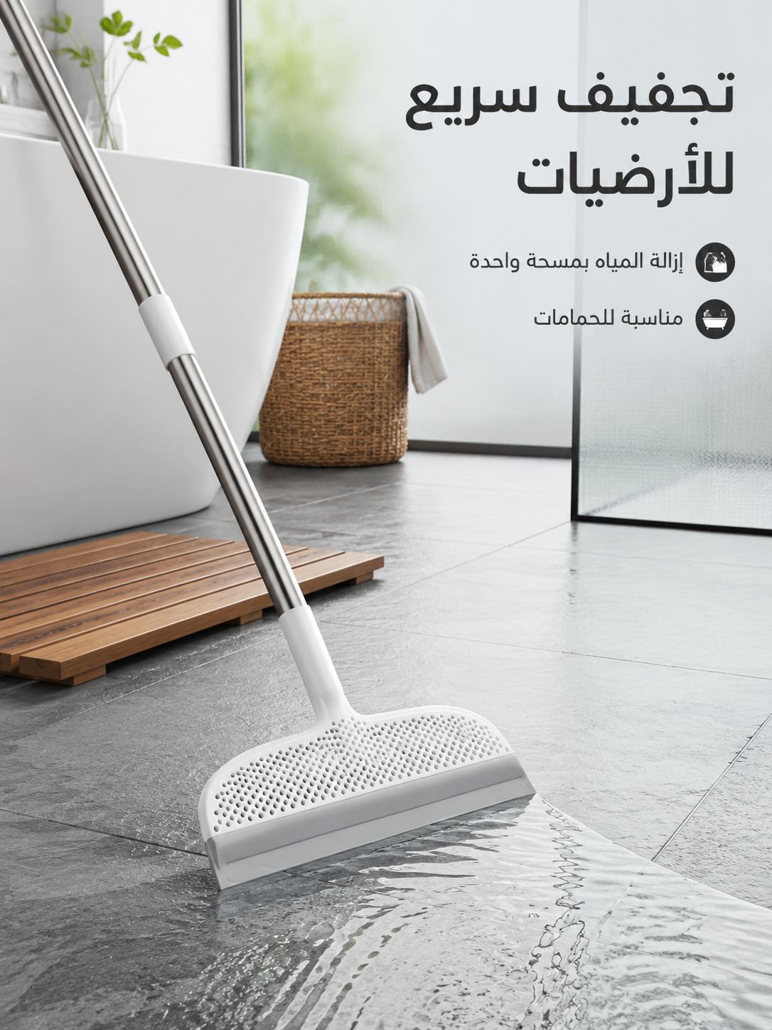 مكنسة متعددة الوظائف لتنظيف بقع الماء