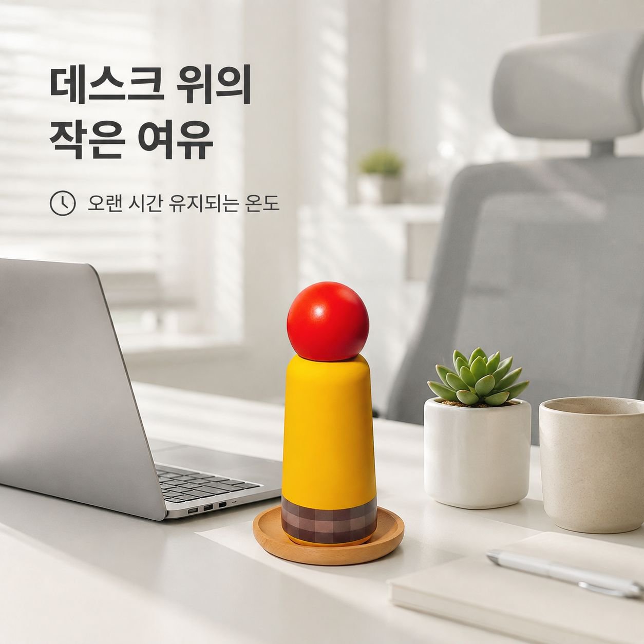 작고 휴대하기 좋은 보온병