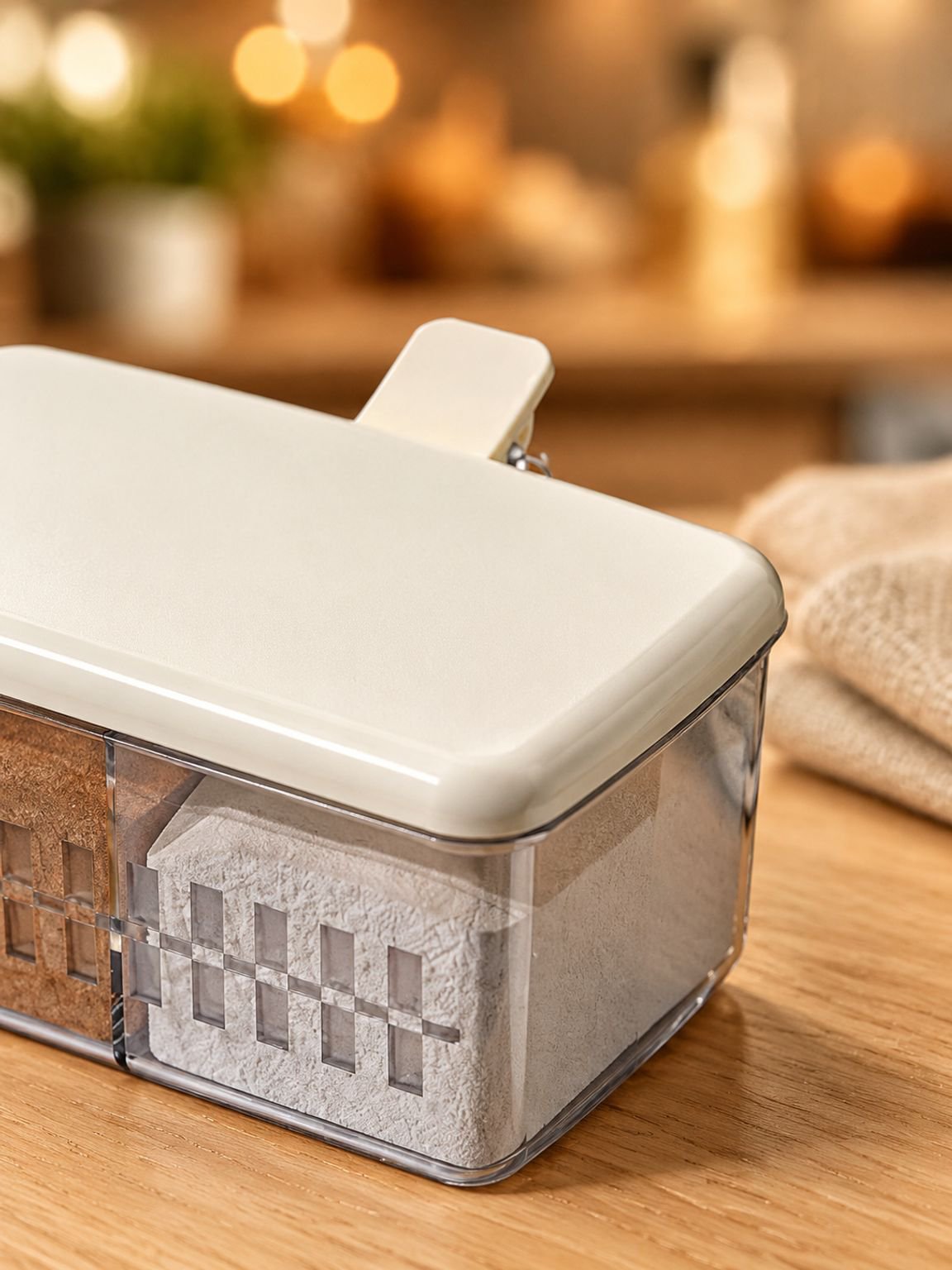 Recipiente de grado alimenticio para almacenamiento de especias