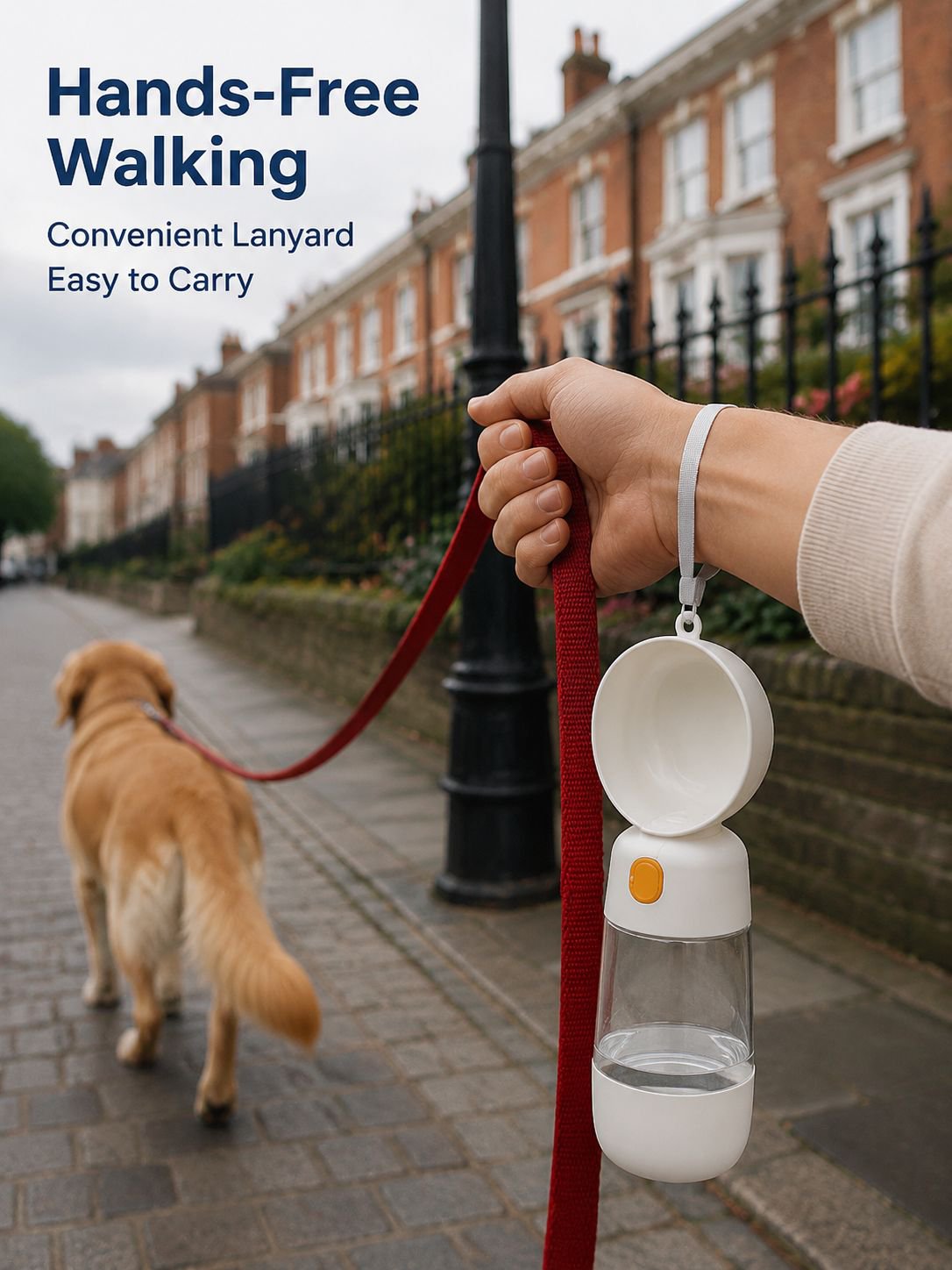 Pet Outdoor Water Cup Walking Dog Walking Cup Food Storage Bottle Dog Portable Drinking Waterer