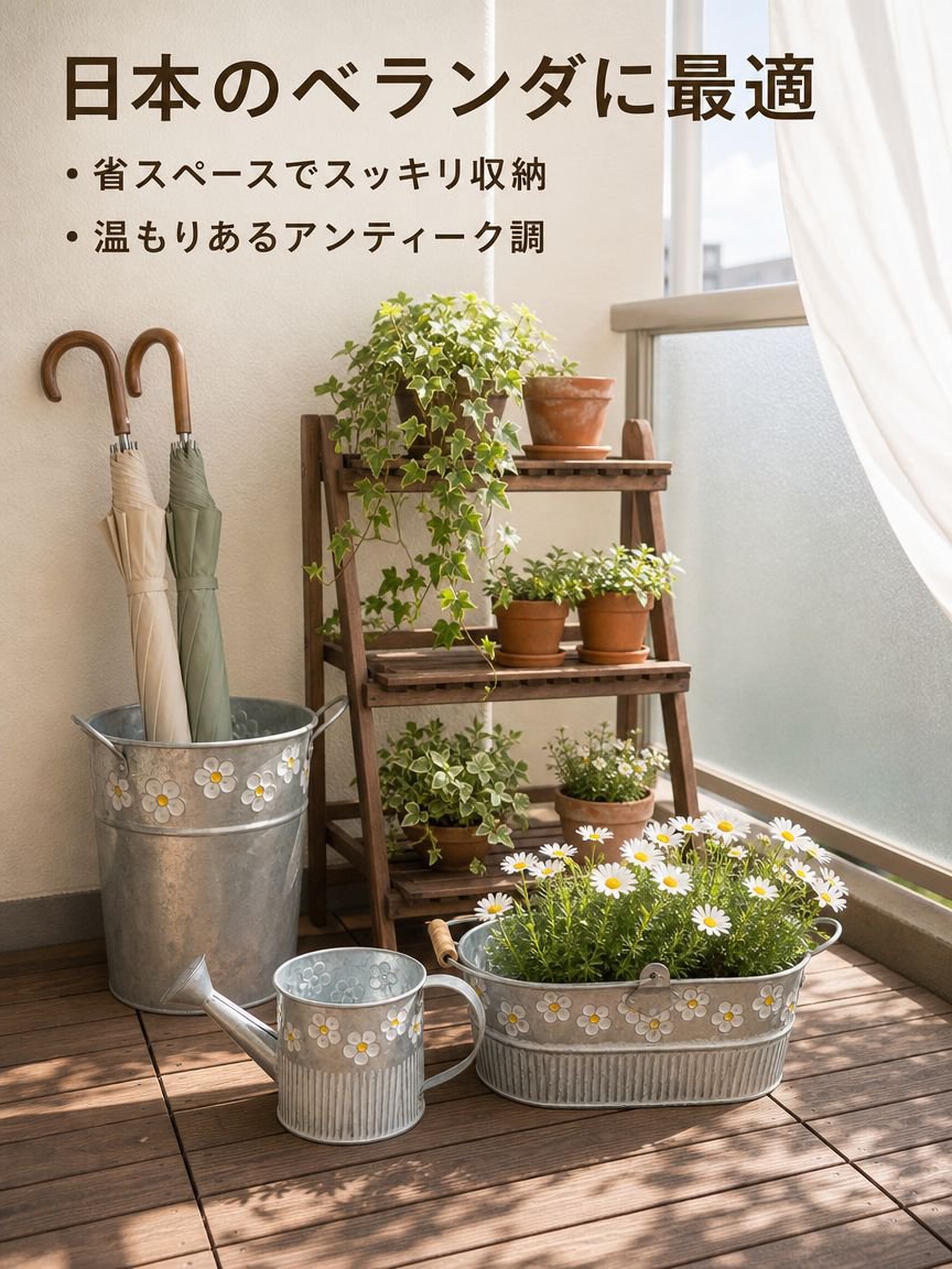 ガーデン用アイアン製フラワーポット
