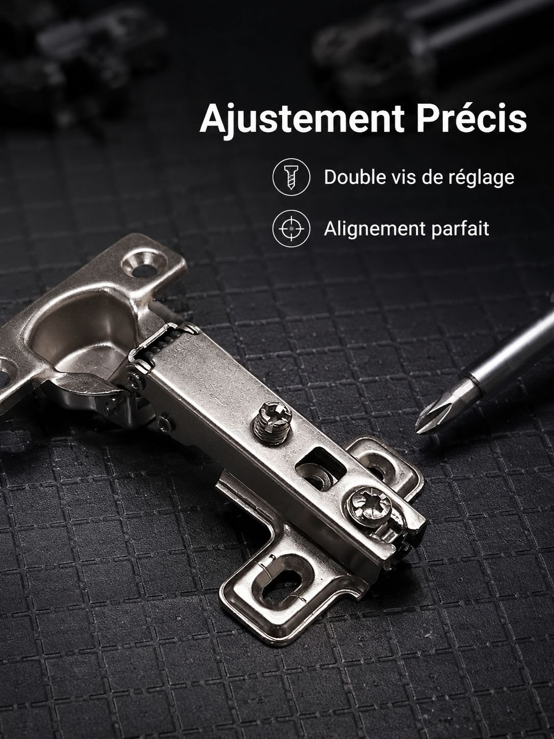 Mini charnière avec ouverture de 26 mm, petite charnière à cuvette, ressort de 35 mm, charnière de p