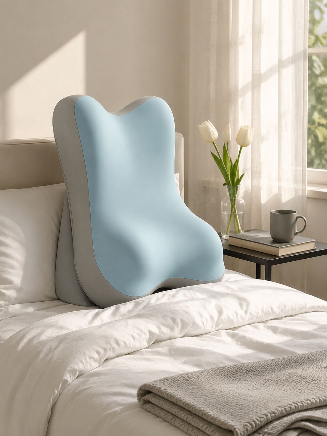 Headboard cushion can be adjusted to different slopes to protect the neck and waist. 