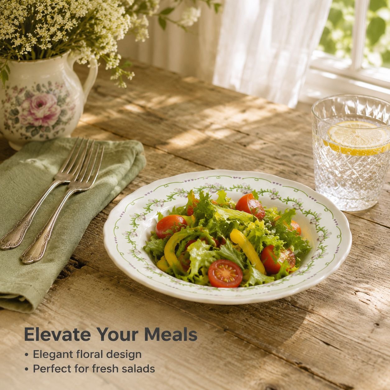Elegant Ceramic Deep Dinner Plate