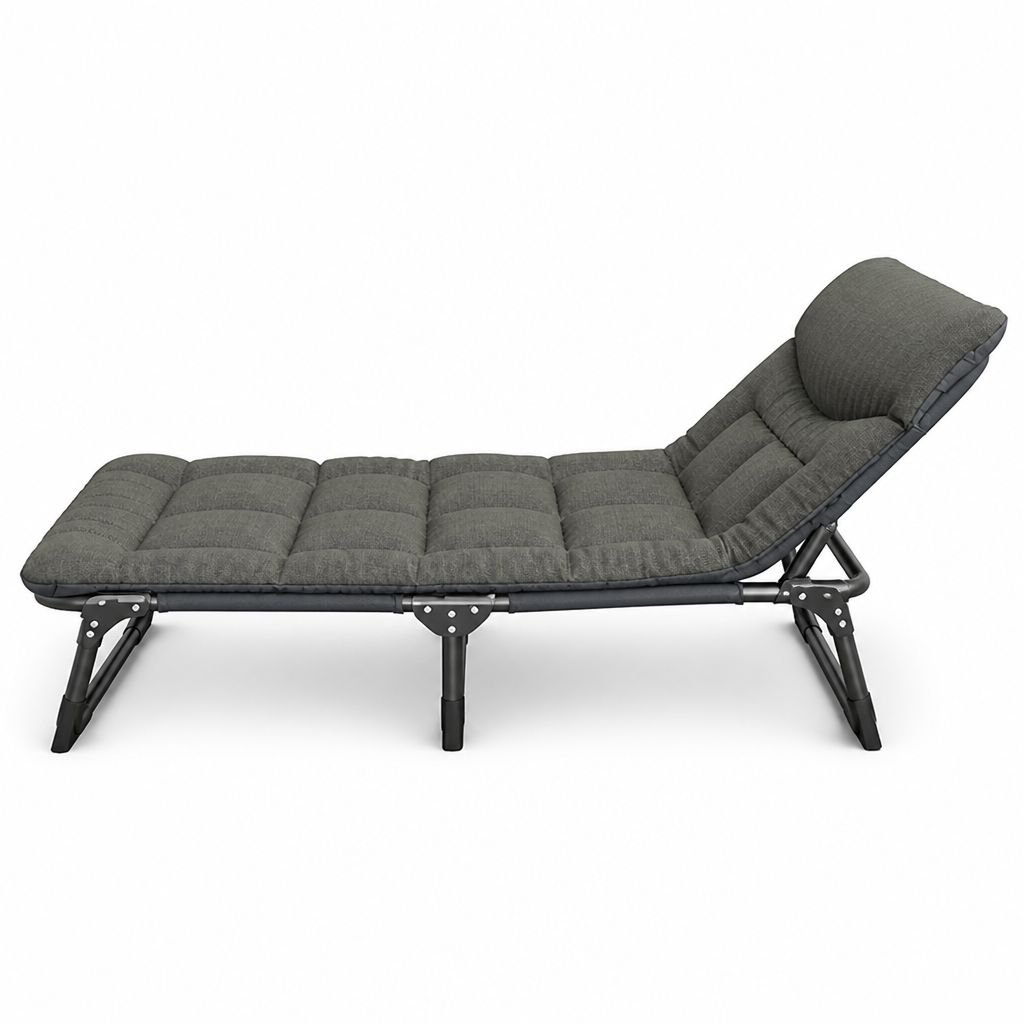 Portable Folding Single Nap Bed Multi-purpose Recliner for Office and Home