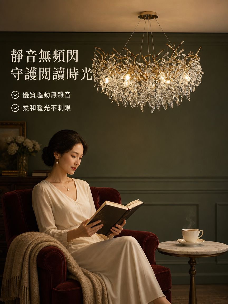法式客廳水晶吊燈