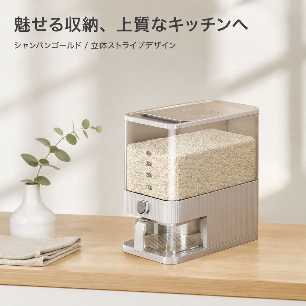 家庭用新型防虫防湿食品グレード密封米びつ