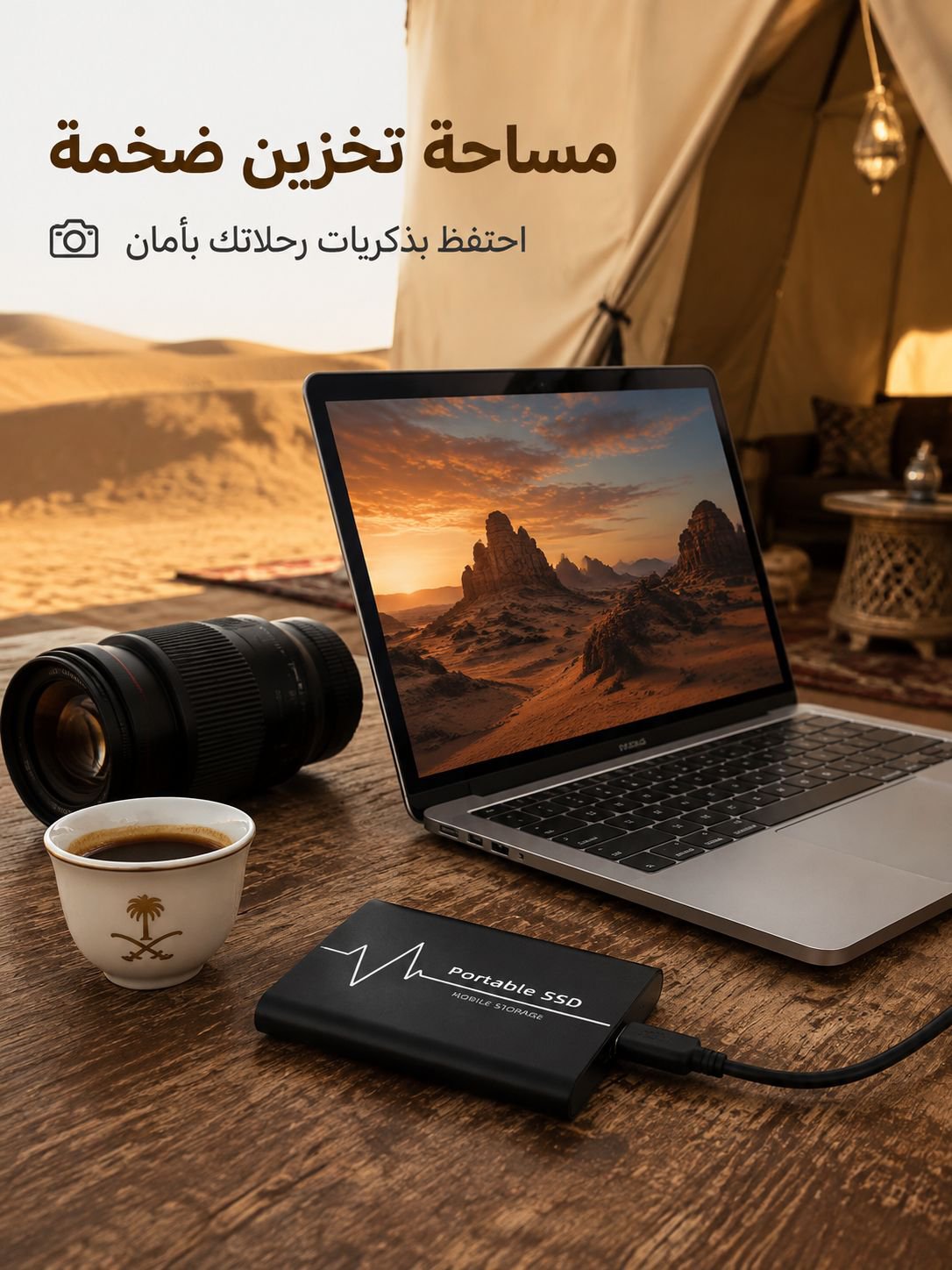 قرص صلب خارجي محمول مع ترقية جديدة