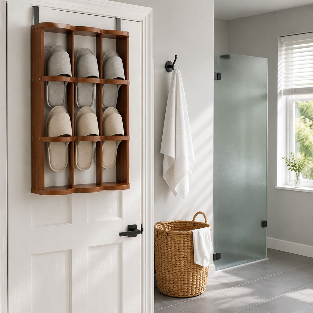 Over-the-door Slipper Organizer for Bathroom