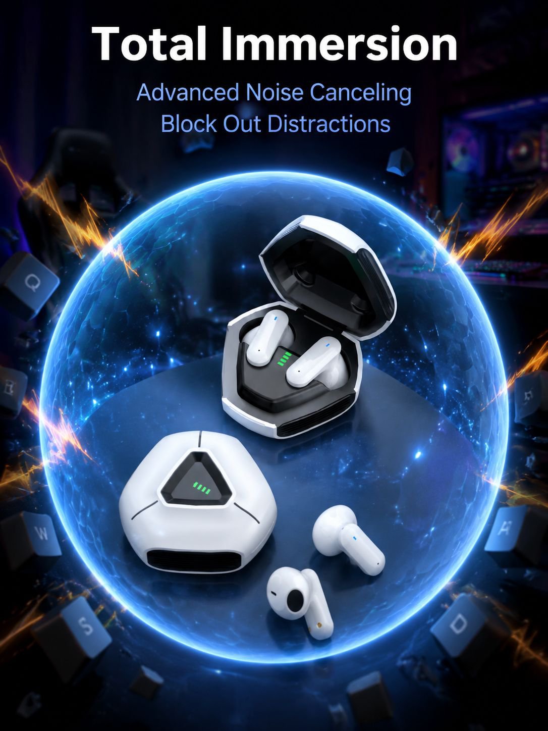 Gaming Bluetooth Ultra Long Life Noise Canceling Headset