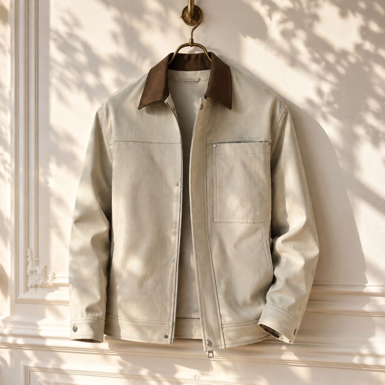 Veste homme en denim vintage style américain