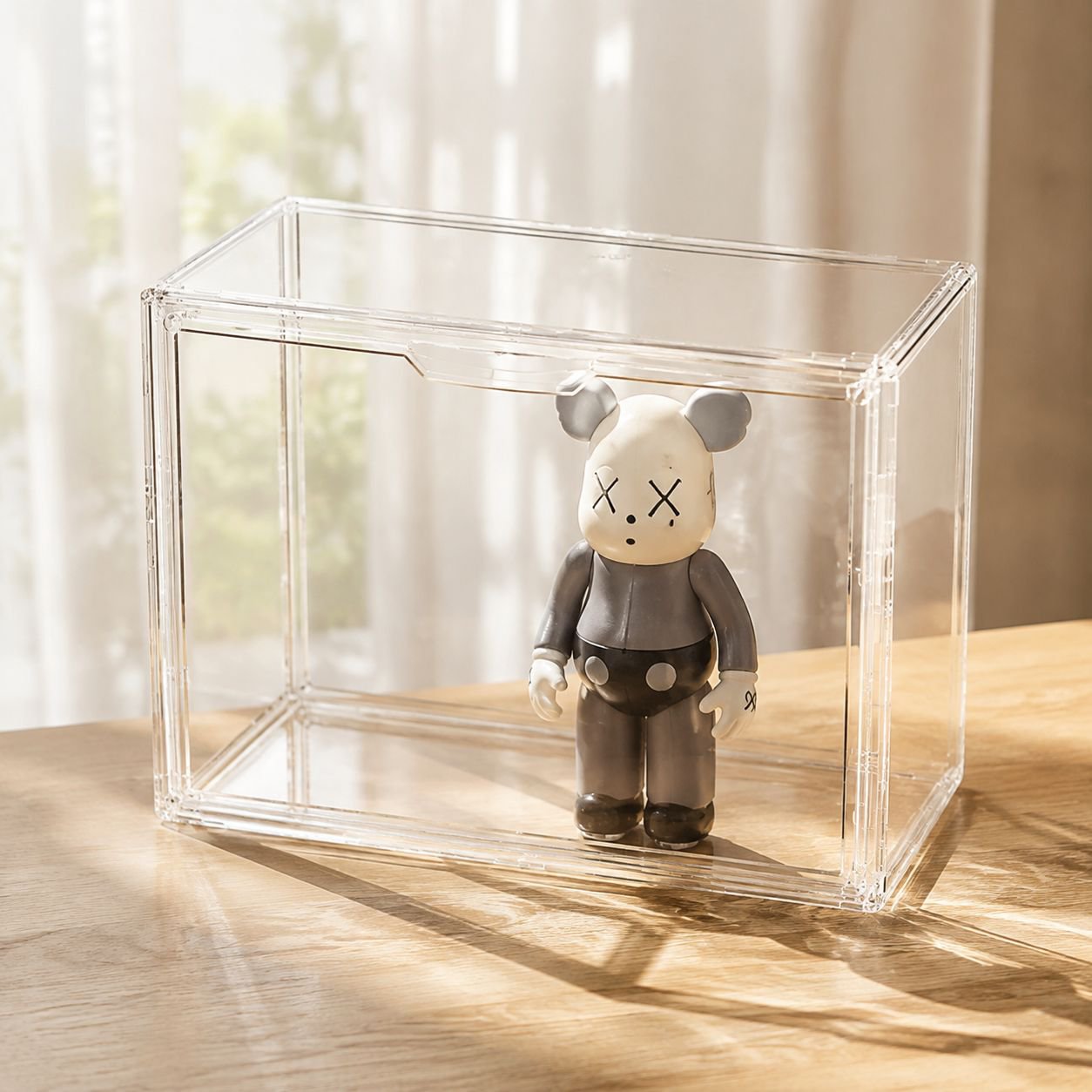 Modern clear water cup rack for drinkware organization