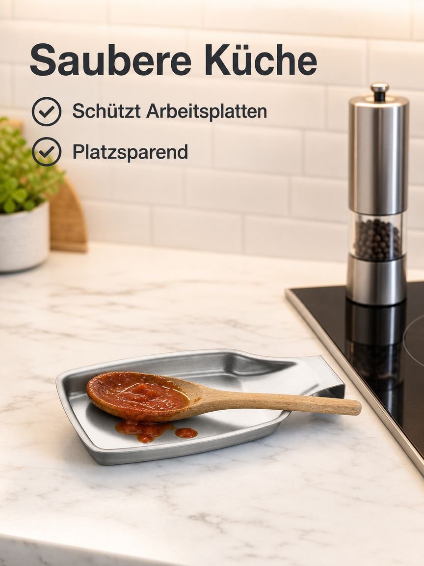 304 Edelstahl Löffelhalter Küchenutensilien Regal