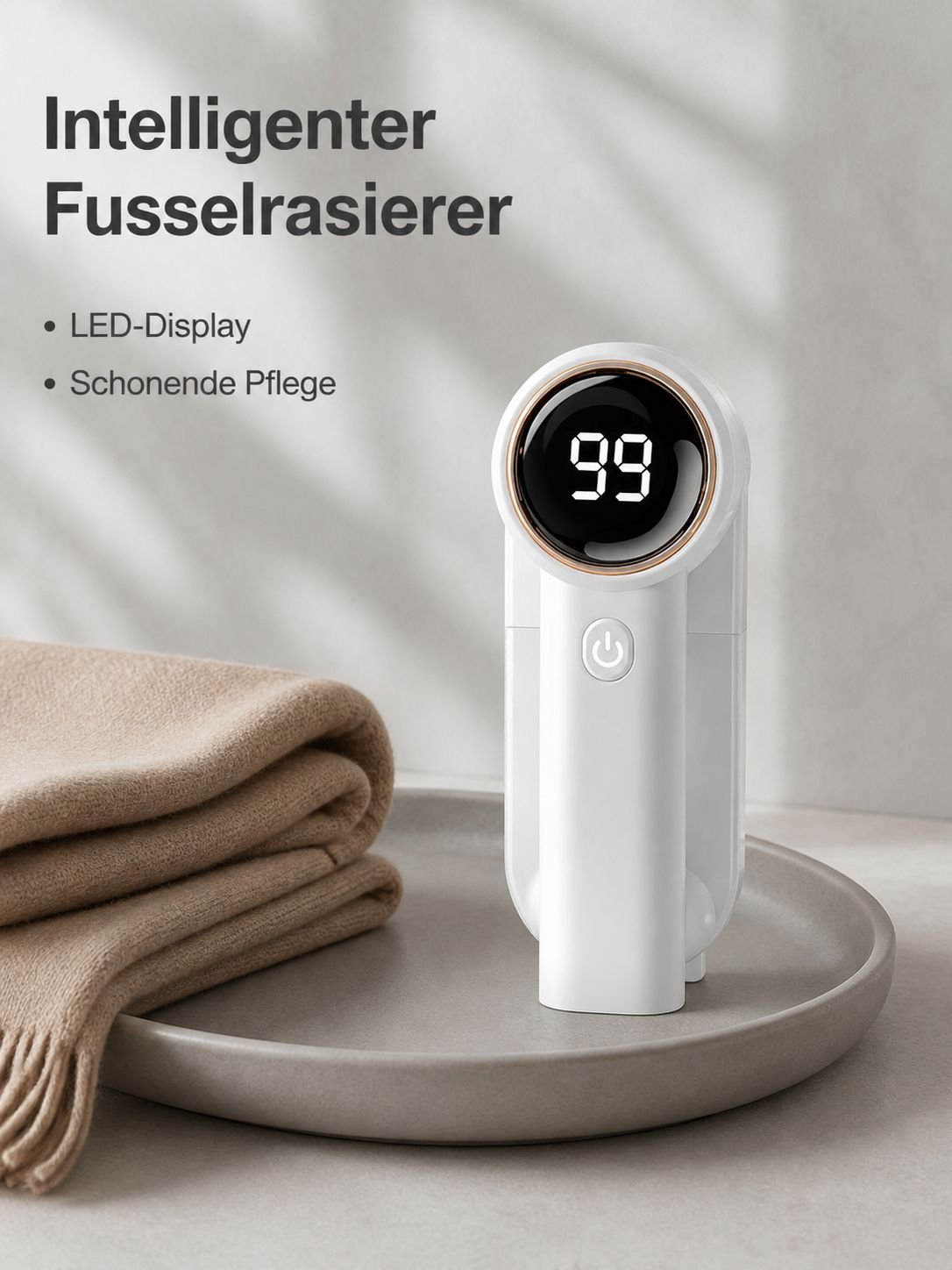 Intelligenter Digitalanzeige-Akku-Fusselrasierer, Elektrorasierer, Tragbarer Fusselentferner