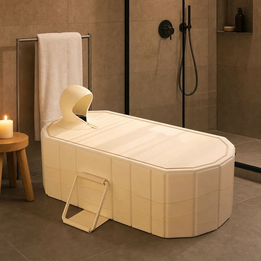 Portable Foldable Adult Bathtub, Constant Temperature Home Bath Tub