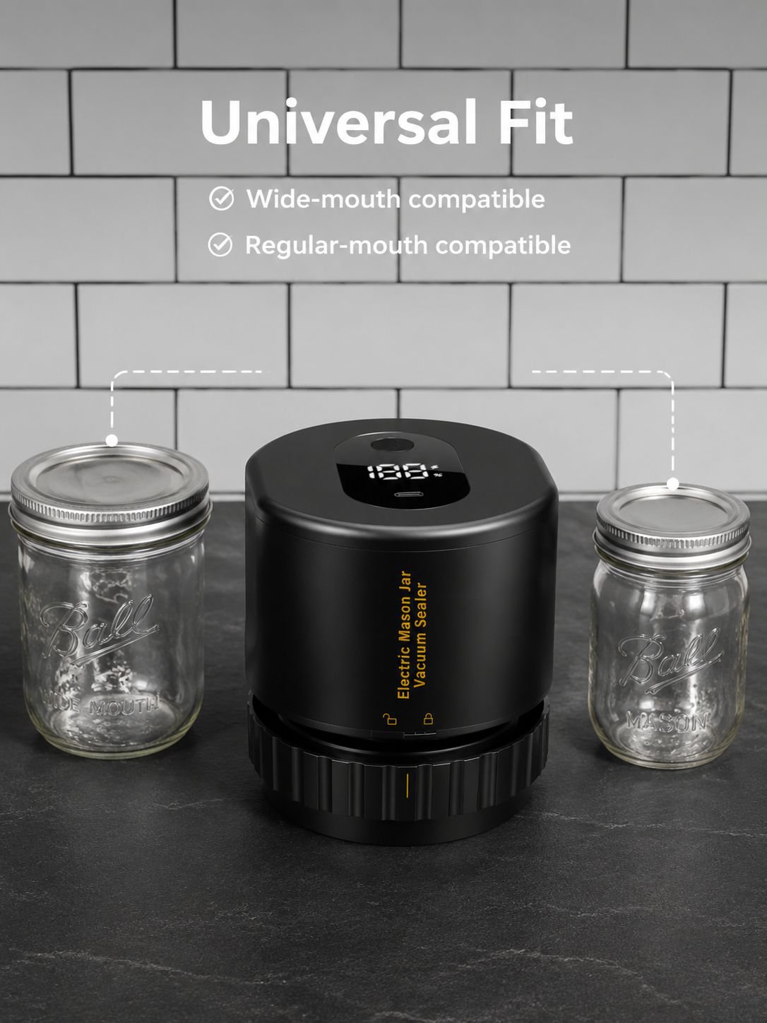 New Mason jar sealing machine, fully automatic small household food preservation machine, vacuum sea