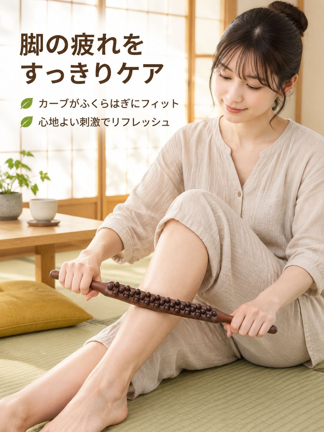 人間工学に基づいた経絡マッサージローラー
