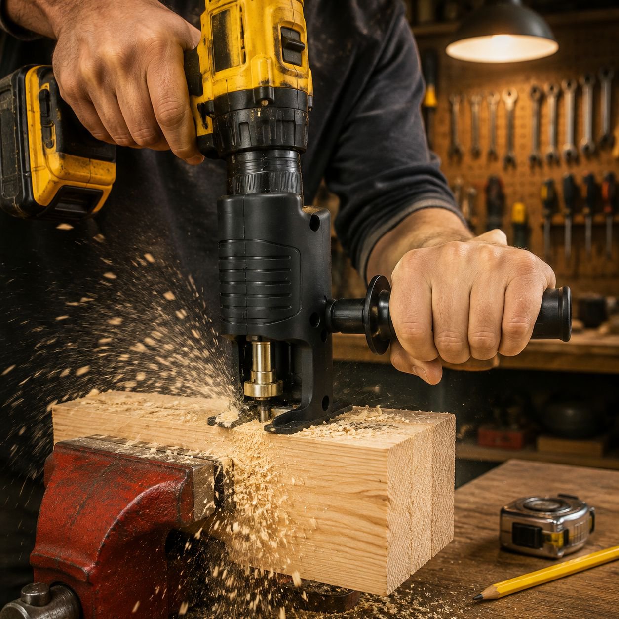 Cordless Drill to Reciprocating Saw Electric Saw Multi-purpose Woodworking Adapter Kit