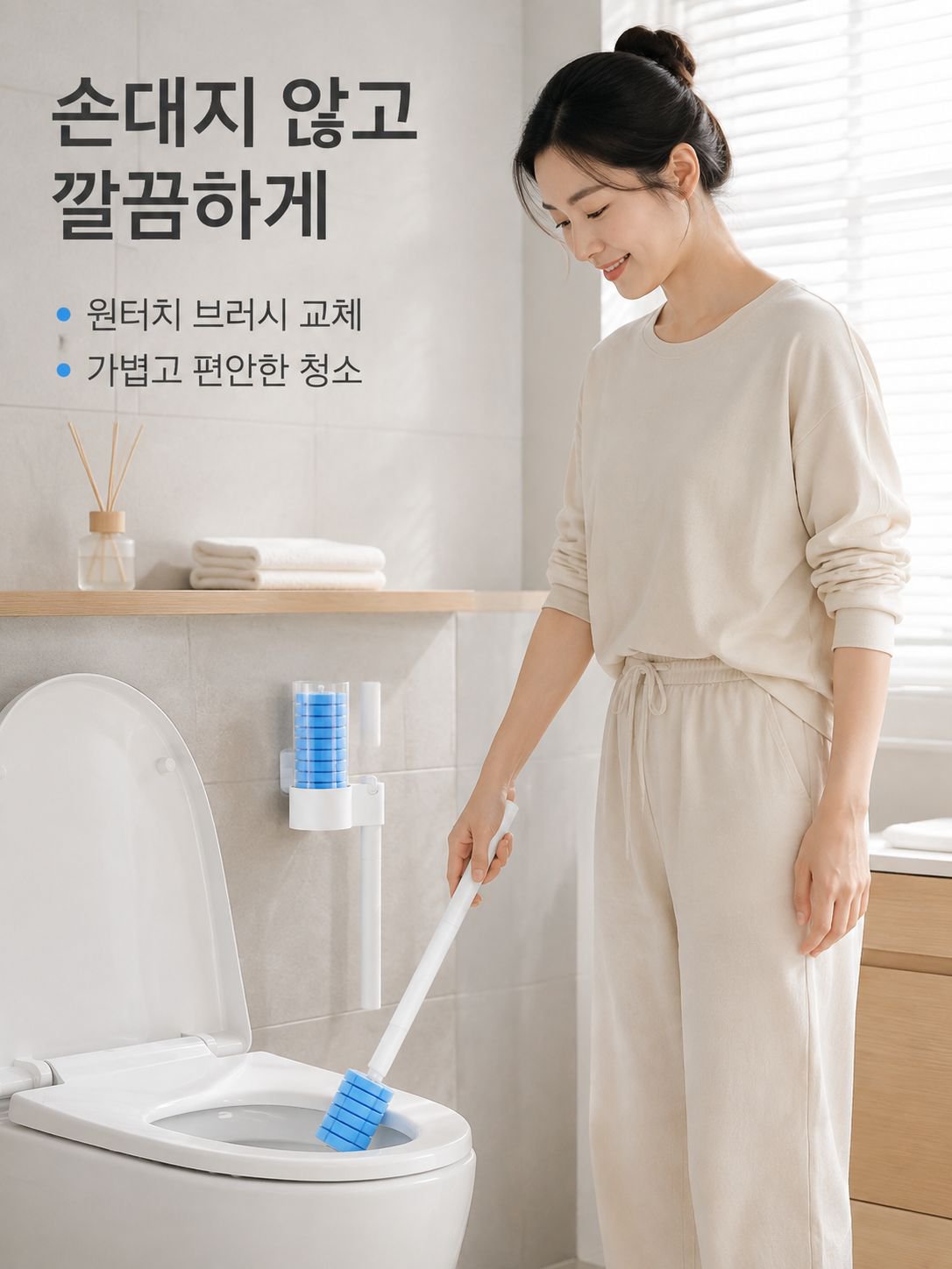 여행용 일회용 변기브러시