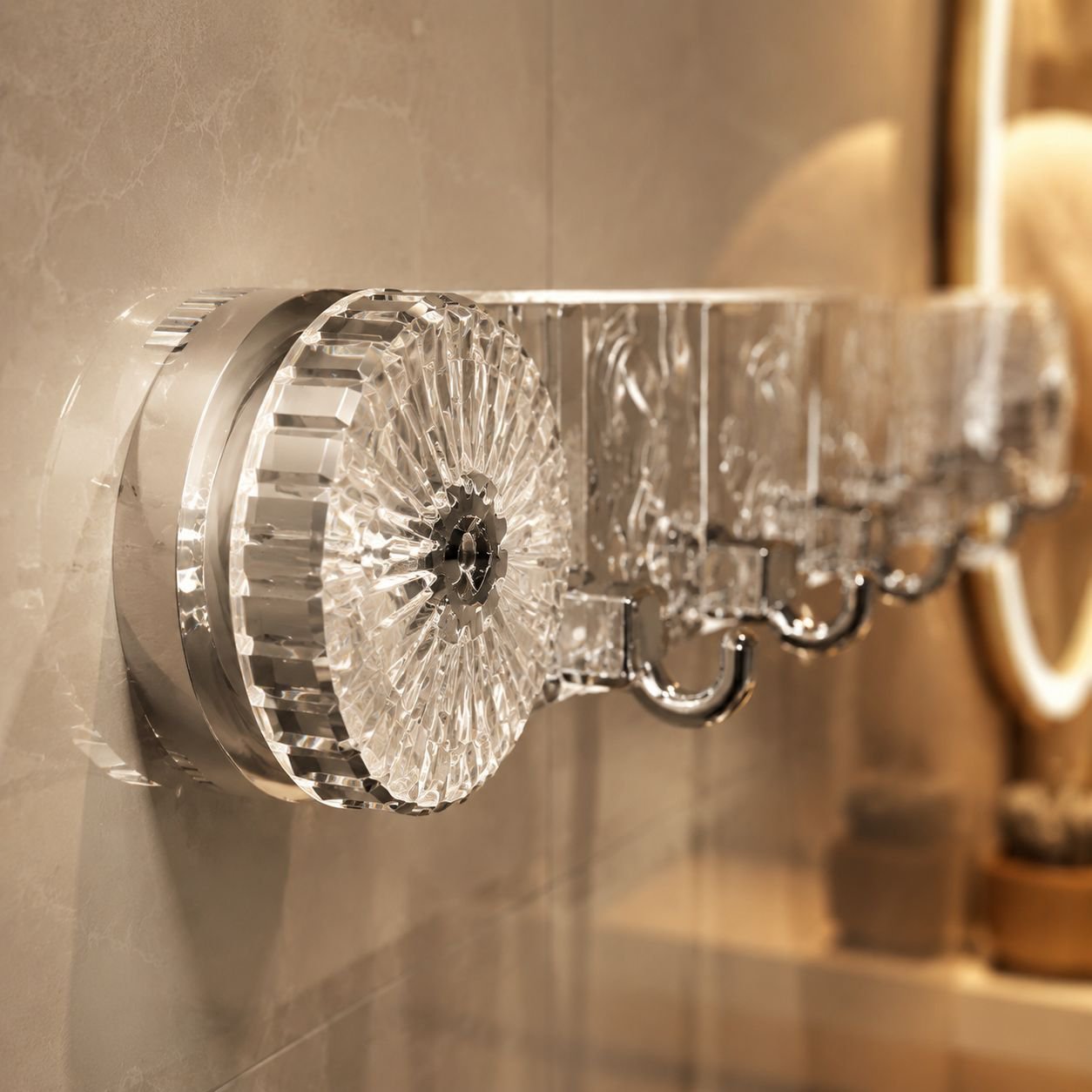 Strong load capacity suction hooks on bathroom wall