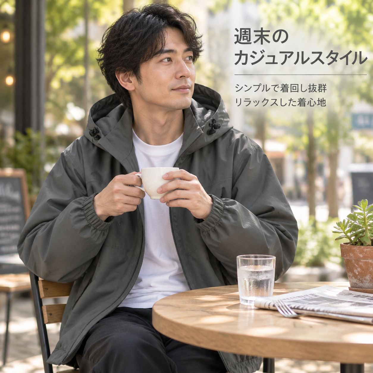 メンズ秋用カジュアルジャケット