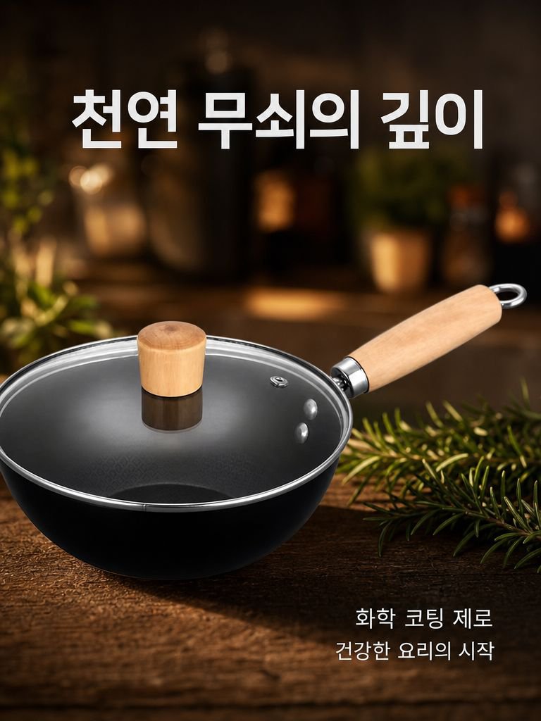 코팅되지 않은 미니 주철 냄비