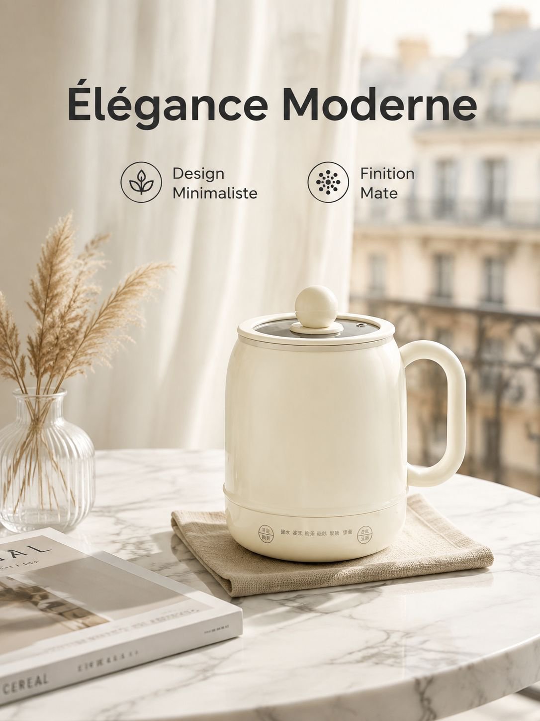 Tasse isolante multifonction intelligente, légère et portable