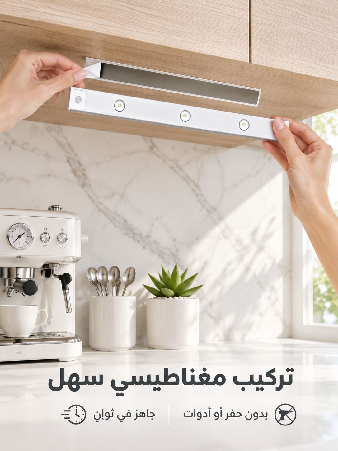 شريط أضواء ذكي رقيق LED مع مستشعر الحركة&nbsp;