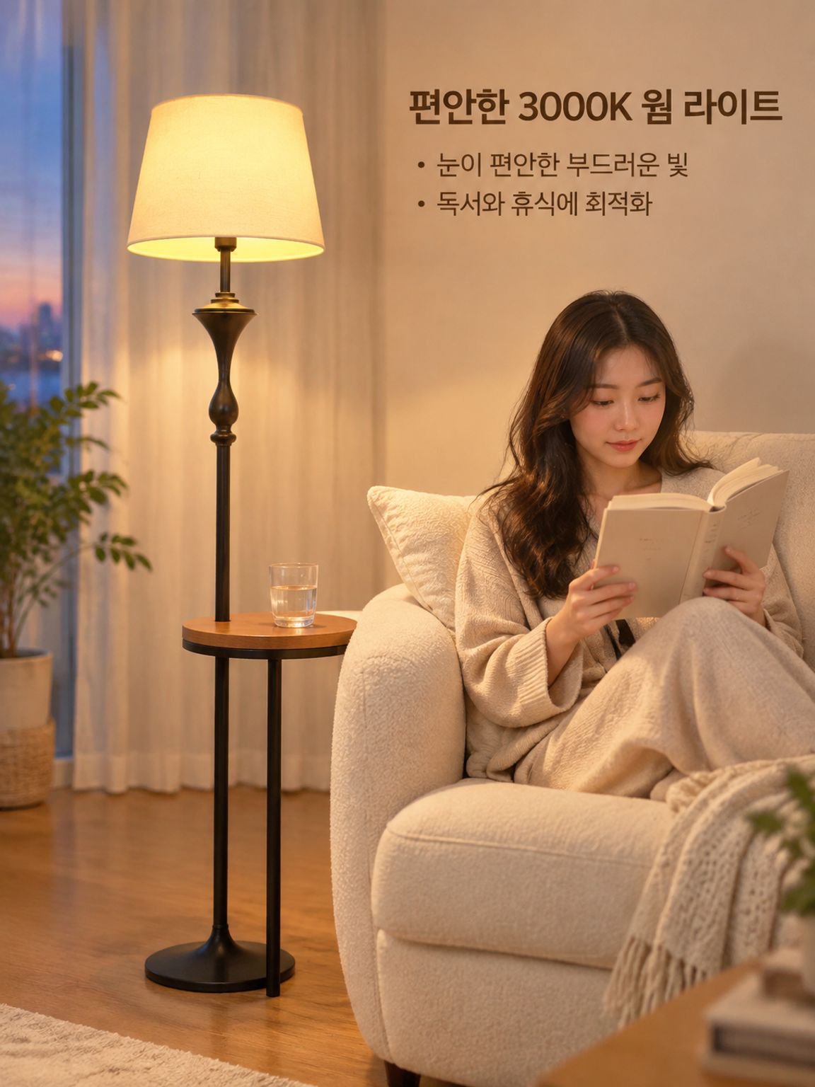 모던 미니멀 레트로 커피 테이블 플로어 램프