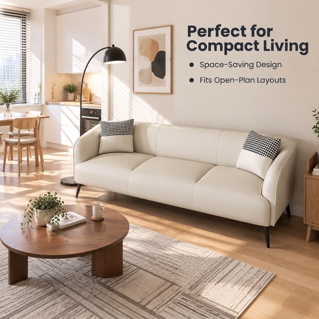 All-in-One Tech Fabric Sofa for Small Spaces