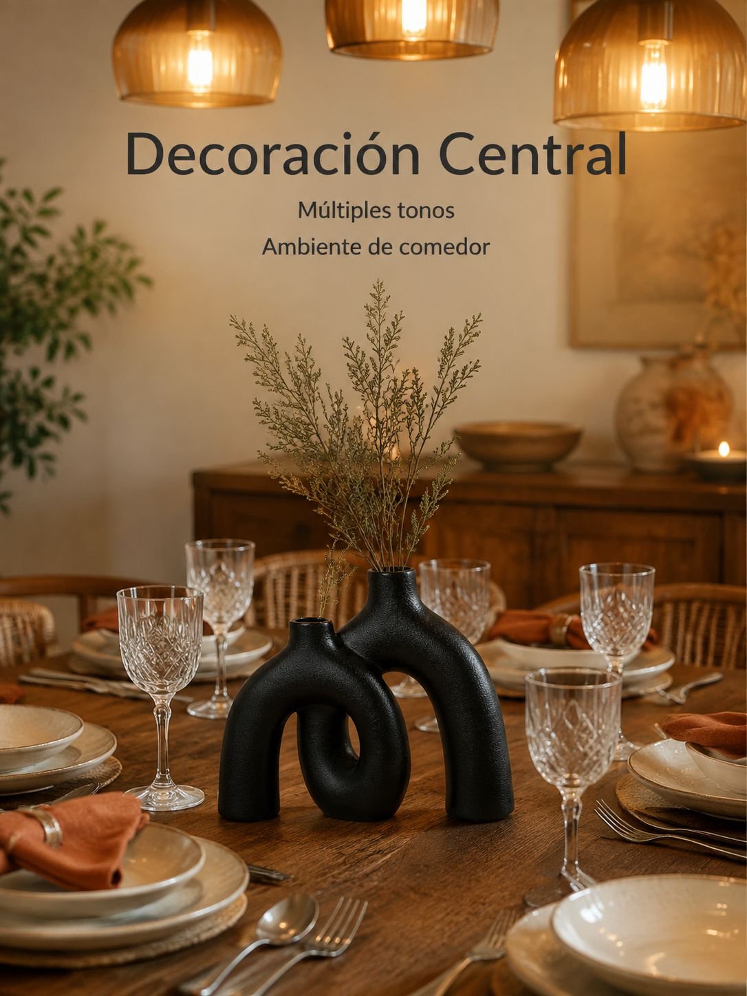 Florero de vidrio creativo para decoración del hogar