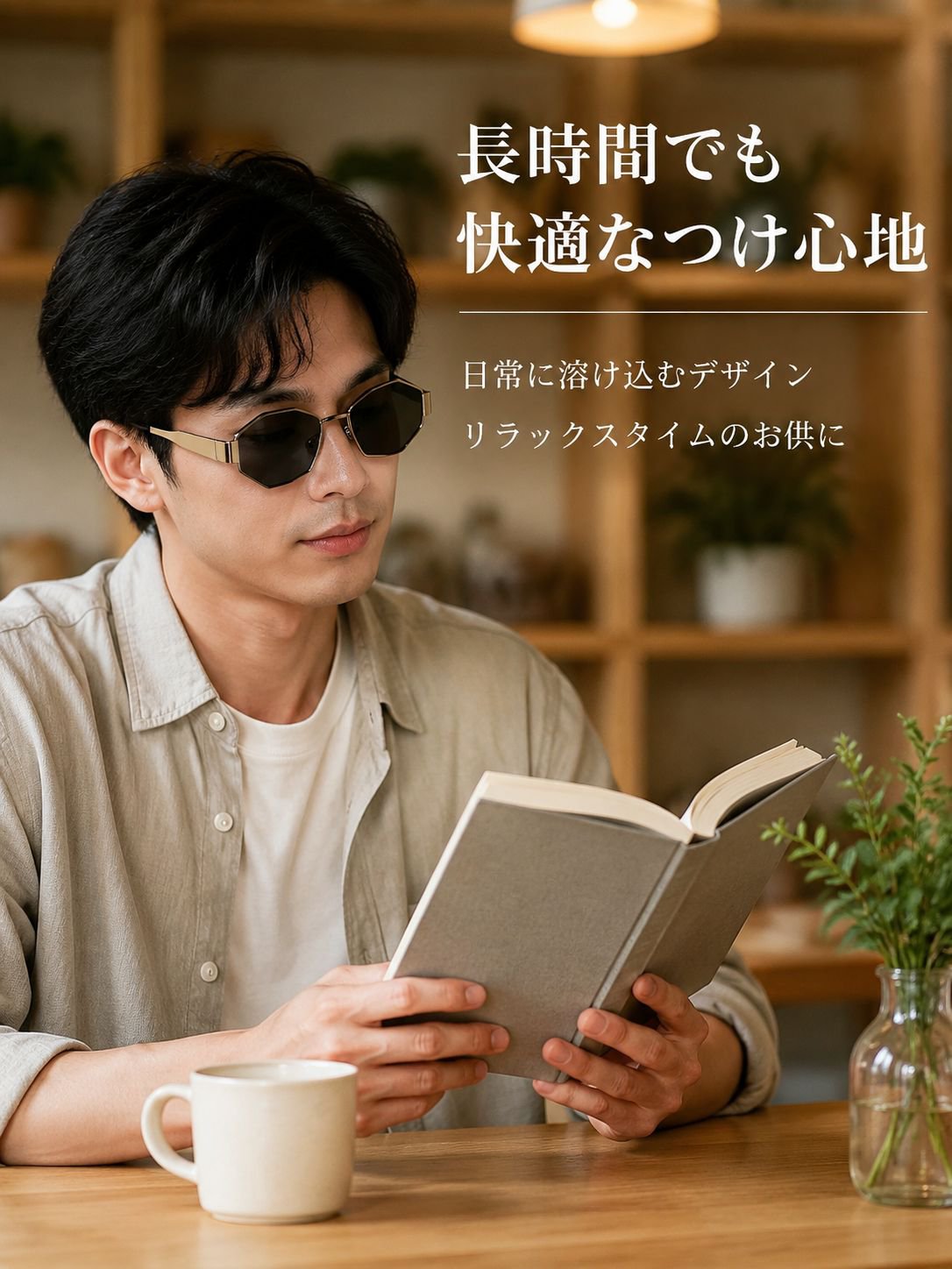 UVカット機能付きサングラスレンズ拡大画像