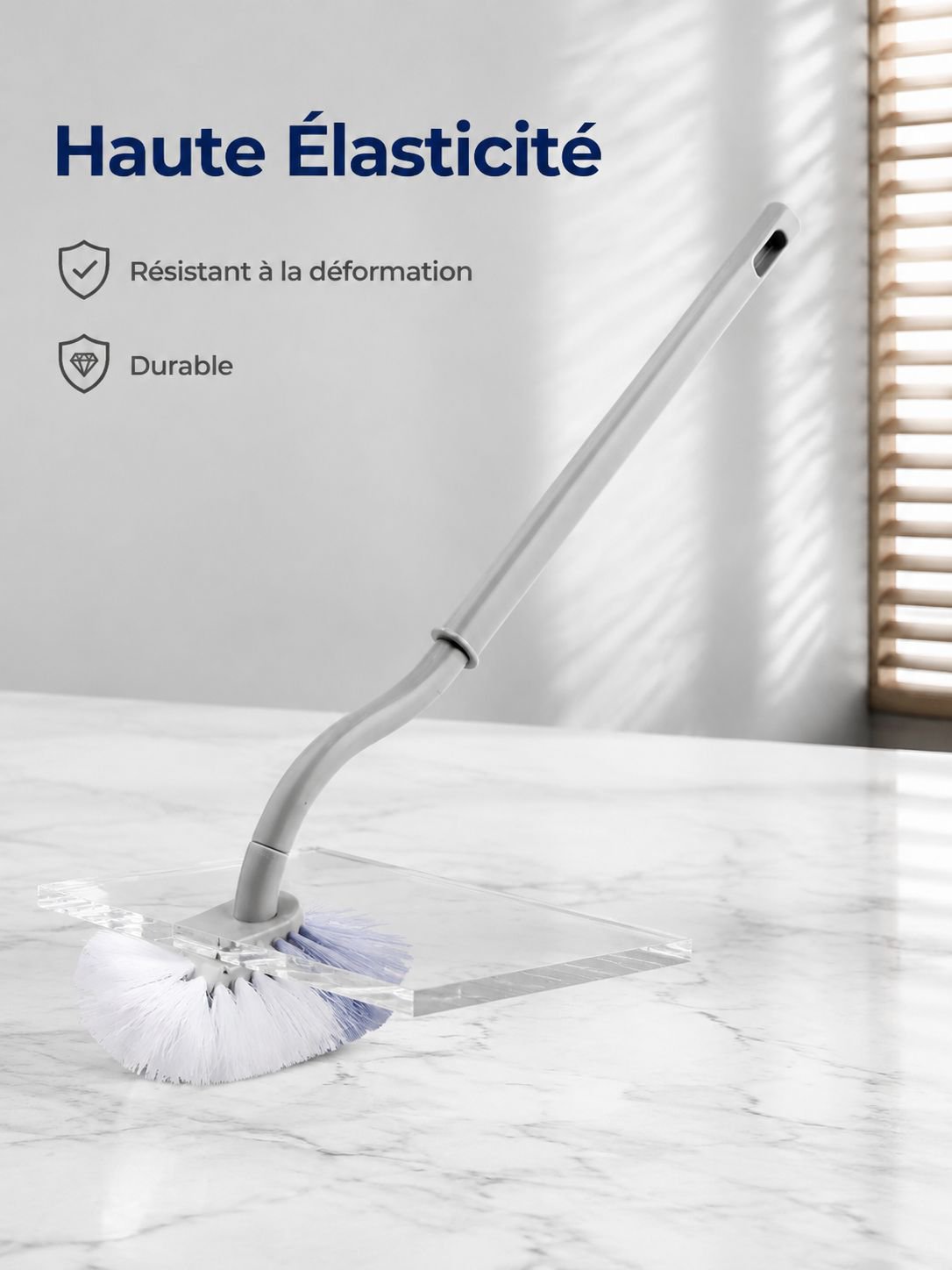 Innovante Brosse de toilette en silicone pour un entretien simple et rapide