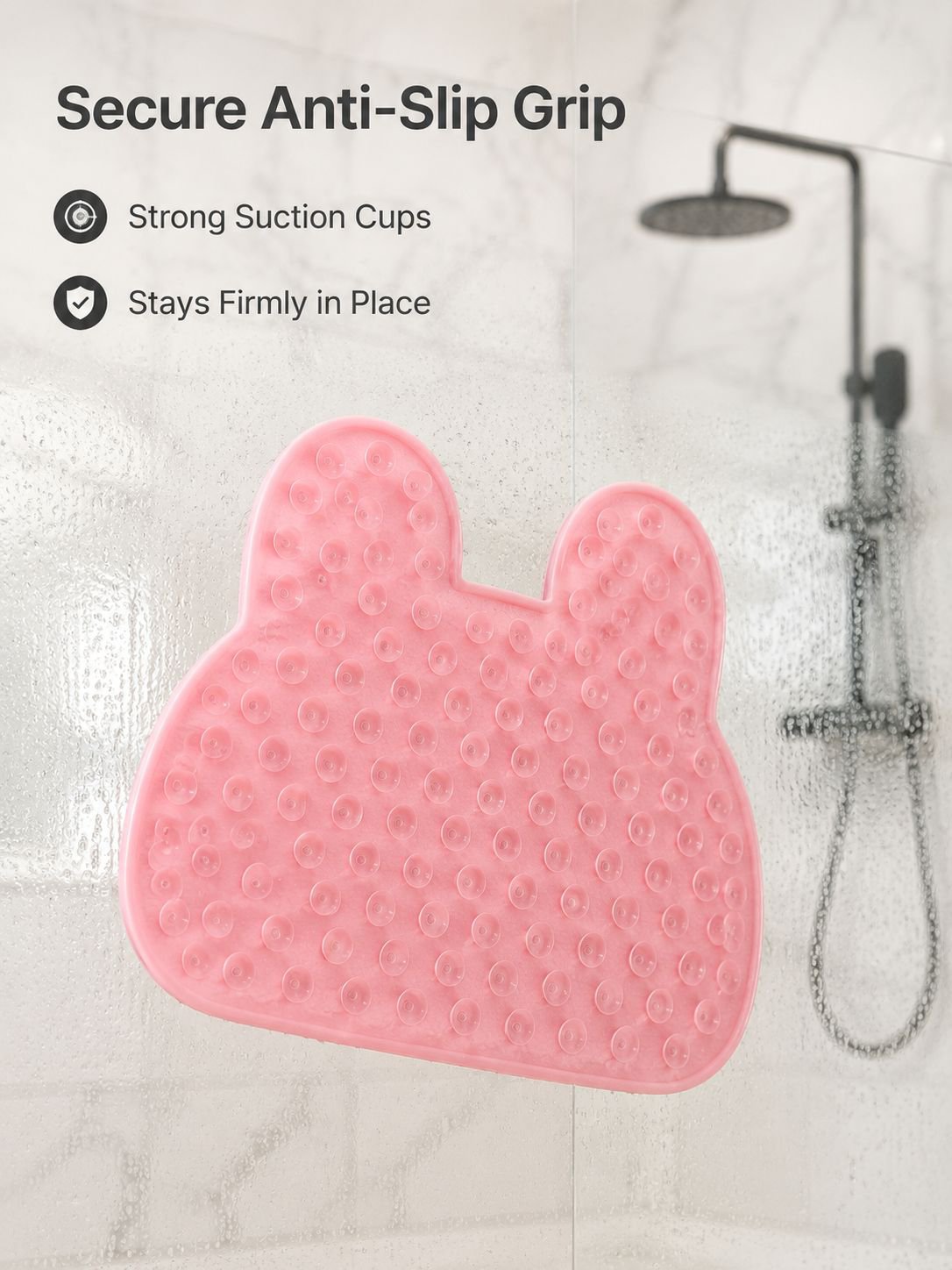 Silicone Bunny Foot Scrubber Mat