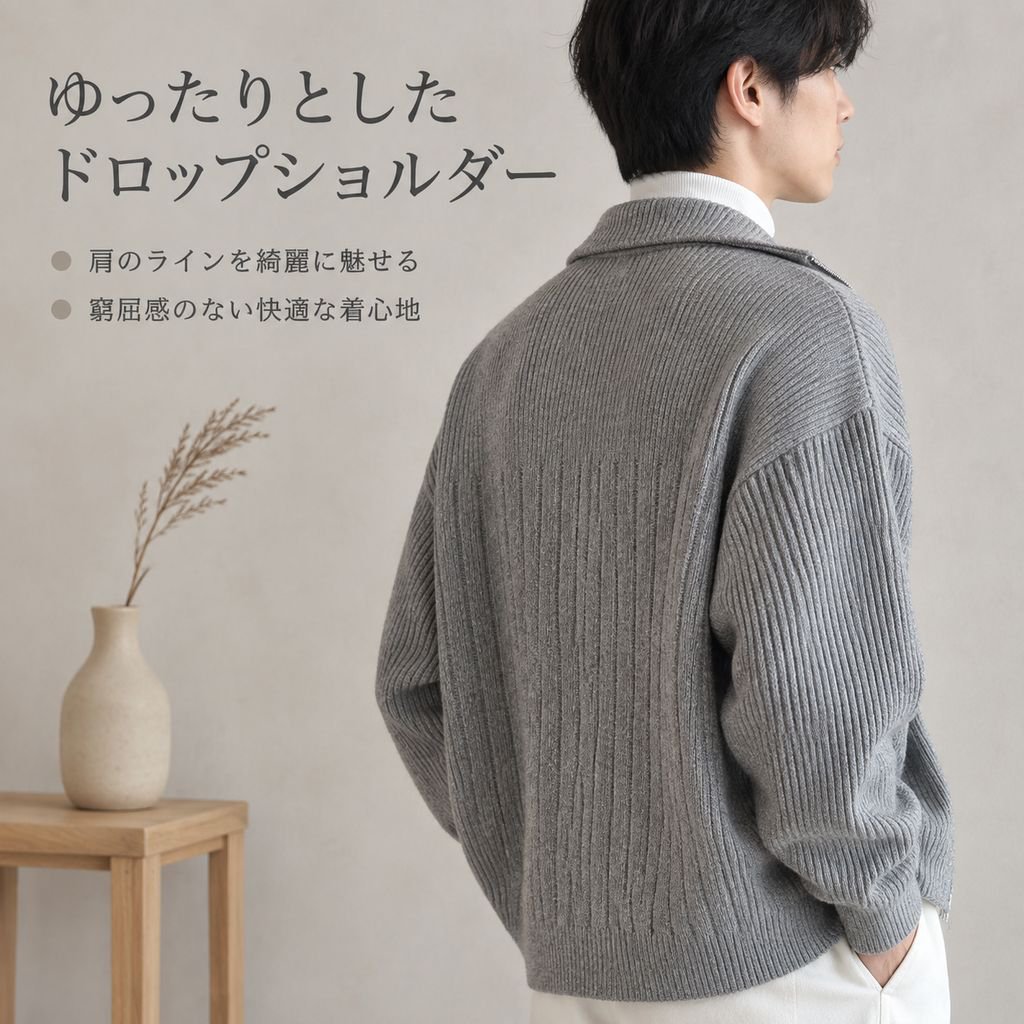 メンズ 秋冬用ニットカーディガン