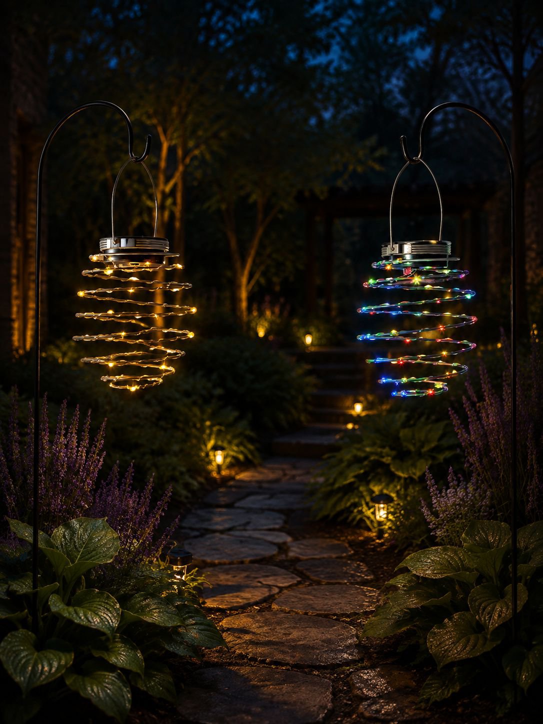 Decorative solar garden light with pineapple design