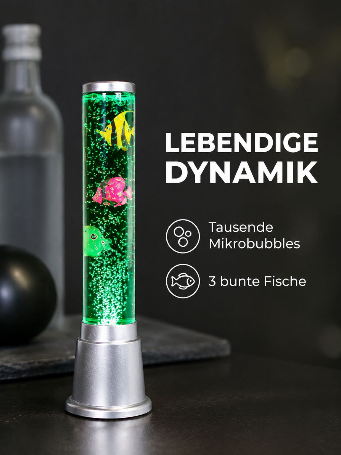 Farbige LED Aquarium Blasenlampe